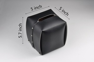 กล่องใส่กระดาษทิชชูหนังแท้น้ำหนักเบา ดีไซน์หรูหรา คลาสสิก เรียบง่าย ตกแต่งโต๊ะ |   ปรับแต่งได้ตามต้องการ - Product Image 2