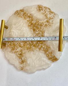 Plateau en résine fait à la main pour servir des boissons, des collations, modèle décoratif avec un design personnalisable, haute qualité M/S SHAAD HANDICRAFTS - Product Image 3