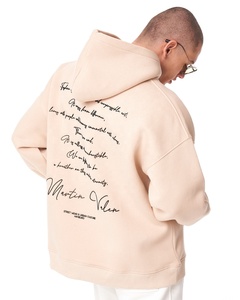 Sudadera con capucha bordada personalizada de calidad de tendencia OEM 2024 para hombre, logotipo de algodón pesado de primera calidad, oferta al por mayor de tallas extragrandes para invierno - Product Image 6