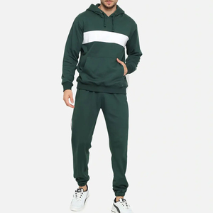 Survêtements de jogging zippés pour hommes, grande taille, en molleton 100 % coton de qualité supérieure, respirants, à séchage rapide, confortables, style streetwear - Product Image 5