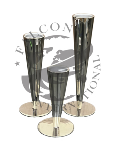 Forme de bouteille Sylinderal conçu Pots en métal de finition or brillant Vases et jardinières pour décorations pour la maison et fournitures de jardin - Product Image 2