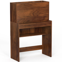 Table d'étude et d'ordinateur portable pour la maison ou le bureau Travail à domicile Bureau érable brun