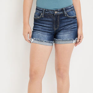 Vente chaude Custom Made Femmes Denim Court High Street Style avec Cordon de serrage imprimé Vente en gros Running Femmes Denim Court - Product Image 6