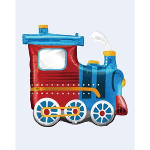 Globo de Mylar de 68 cm con Diseño de Tren de Amor para Fiestas - Product Image 1