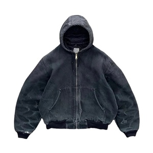 Sweats à capuche à fermeture éclair en coton éponge épais pour hommes Sweats à capuche à motif solide et imprimé sur mesure - Product Image 1