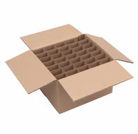 Vente en gros Boîte cadeau en carton pour bouteille de vin Boîte de papier d'expédition pour bière avec inserts Boîte de déménagement