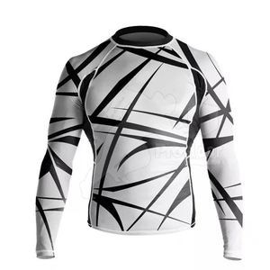 Protège-éruption à manches longues personnalisé en gros fabriqué en usine avec impression de logo meilleur design pour hommes - Product Image 1