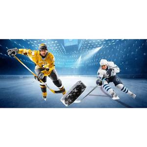 เสื้อฮอกกี้ชิคาโกไอซ์ดอนกี้ส์ - สีน้ำเงิน แต่งสีแดง/ขาว ลายการ์ตูนม้าตัวน้อยถือไม้ฮอกกี้ พร้อมโลโก้ตัวอักษร 'A' - Product Image 4