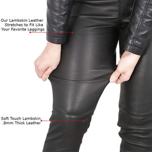 กางเกงหนังสำหรับผู้หญิงกางเกงหนังขายาวสำหรับผู้หญิง - Product Image 3