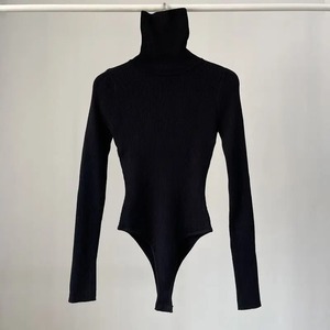 2025 Top Quality One Piece Bodysuits New Stylish <b>Turtle</b> <b>Neck</b> Swimwear <b>Women's</b> Custom Full Sleeves Summer Swimsuit - Product Image 6
