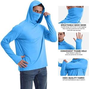 Camiseta Personalizada con Tu Logotipo, Sublimación, Impermeable, Protección Solar UPF50+, Jersey de Pesca con Capucha y Manga Larga - Product Image 1