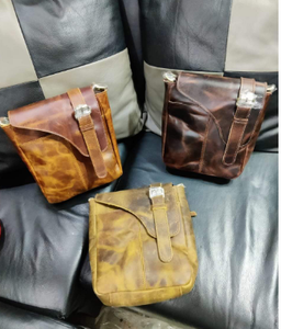 Vintage Genuine Leather Crossbody Sling Bag for Men Women Handmade Distressed Messenger Shoulder Travel Satchel Everyday Casual - Product Image 5