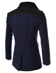 Manteau long en laine de luxe pour hommes pardessus classique pour l'hiver manteau long chaud et élégant pour hommes au Pakistan - Product Image 3