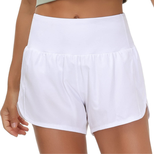 Gran oferta, pantalones cortos de Yoga para correr informales de cintura alta para mujer, patrón hecho Spandex/Nylon 2026 - Product Image 4
