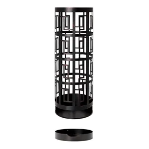 Porte-parapluie de qualité de luxe au design standard méta fer couleur noire pour la décoration de la maison support de rangement pour parapluie d'intérieur - Product Image 1