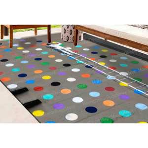 Alfombras Pintadas, Alfombras con Diseño de Puntos de Banksy, Alfombras Decorativas, Alfombra de Interior, Alfombra Suave No Tejida - Product Image 2