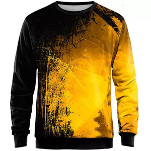 Custom Printed Character Design Autumn <b>Men's</b> 100% Cotton Fleece Quick Dry Sweatshirt Hoodie Pullover Wholesale - Product Image 5