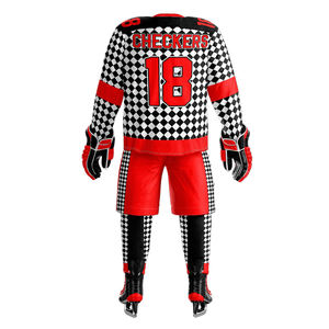 Uniformes de hockey sobre hielo de calidad superior personalizados, camisetas y fundas de pantalón, ropa deportiva directa de fábrica para adultos - Product Image 5