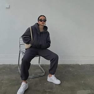 Vente en gros de joggings d'automne décontractés pour femmes, ensemble de survêtement deux pièces - Product Image 4