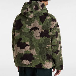 Sweat à capuche oversize décontracté pour homme 2025, fermeture éclair quart de tour, uni, brodé, respirant, 100% coton molletonné, faible MOQ, hiver, unisexe - Product Image 3