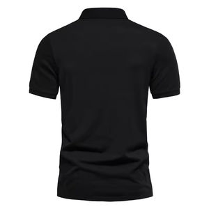 Polo de hombre de alta calidad de talla grande con logotipo personalizado al por mayor, camisetas de manga corta informales de negocios europeas y americanas - Product Image 2