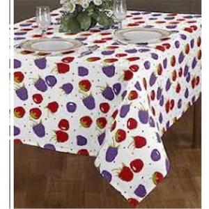 Nappe de table en lin blanc pur OEM ODM, facile d'entretien, conception de plantes en coton imperméable, housse de Table dernière conception pour la maison - Product Image 6