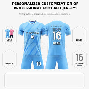 Nouveauté, dernier design, uniforme de football haute performance avec logo personnalisé, 100% polyester, service OEM - Product Image 2
