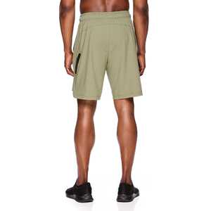 Short de course décontracté en polyester de couleur unie pour hommes Shorts de sport à séchage rapide Gym Fitness Jogging Shorts de sport d'entraînement écologiques pour hommes - Product Image 4