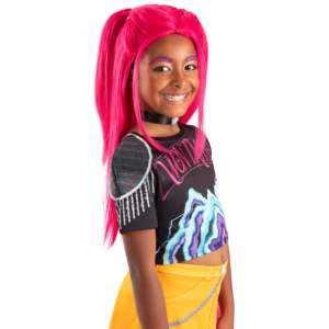 K-Pop Demon Hunters Mira Kids <b>Wig</b> 32-Inch High Temperature Fiber Synthetic Lace Hair for Cosplay Carnival & Halloween - Product Image 1