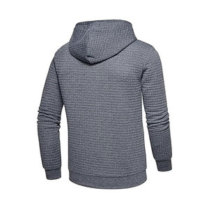 Fabricante al por mayor Casual Fluffy Fleece Color Block Sudadera con capucha de bolsillo personalizado de peso pesado invierno grueso cálido poliéster/algodón - Product Image 4