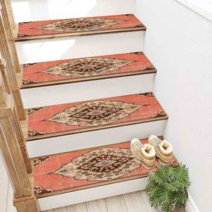 พรมพิมพ์ลายทันสมัยสีเงียบทำความสะอาดง่ายเน้นความหรูหราพรมขั้นบันได - Product Image 5