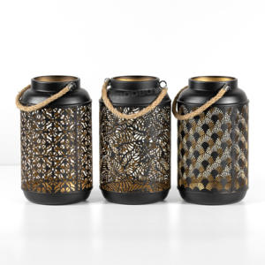 Supports de bougies votives marocains en fer forgé faits à la main, personnalisés et imprimés, les plus populaires pour la décoration de Noël et de mariage à la maison - Product Image 2