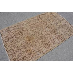 Vintage 3.8 X 6.3ft tapis turc Beige marron classique Patchwork laine tapis pour salon décorations 4m largeur Latex 9x12 - Product Image 4