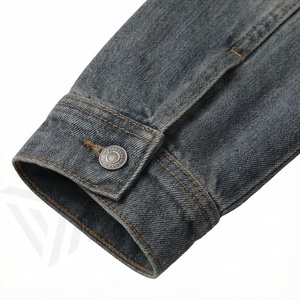 Veste en jean tricotée en toile unie respirante pour femme, décontractée, automne-hiver, anti-rides, unie, tendance, streetwear, haute qualité - Product Image 6
