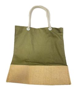 Sacs fourre-tout en toile imprimée en coton pour femme, fabriqués directement par le fabricant, portables, plusieurs couleurs et tailles, doublure en soie, poignées en cuir - Product Image 6