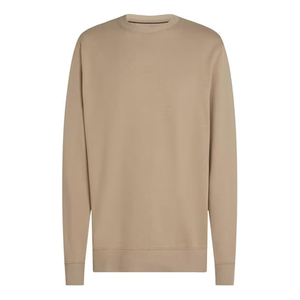 Sudadera lisa de gran tamaño con hombros caídos, sudadera de cuello redondo, sudadera informal de uso diario para hombres - Product Image 6