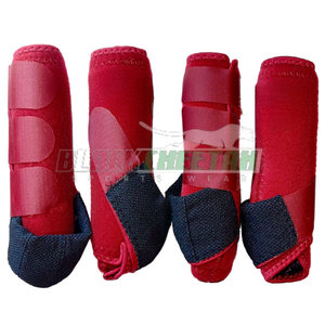 2024 Bota de caballo hecha a medida Nuevo diseño Piernas delanteras Ropa protectora Fabricada en fábrica con nuevos servicios OEM - Product Image 4