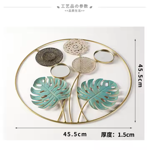 ตกแต่งผนังพื้นหลังแบบนอร์ดิกสไตล์มินิมอลลิสต์ตกแต่งห้องนั่งเล่นระเบียงจี้โลหะตกแต่งผนัง - Product Image 6