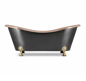Tinas de baño de cobre antiguas, bañera portátil de estilo lujoso de alta calidad para adultos para baño en apartamentos, precio barato - Product Image 6