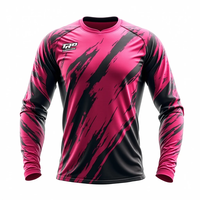 Maillots de motocross sur mesure de qualité supérieure % Polyester Manches longues Tissu respirant Conçu pour les vêtements de course automobile de moto