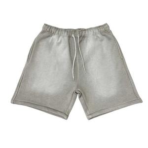 กางเกงขาสั้นผ้าแคนวาสผู้ชายสไตล์วินเทจสำหรับฤดูร้อน ลำลอง ผ้าฝ้ายสีพื้น ล้างสีแบบแอซิดฟอก ซีดจางแบบโดนแดด ประดับคริสตัล ย้อมสีเรียบ กันน้ำ เป็นมิตรกับสิ่งแวดล้อม - Product Image 3