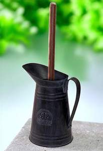 Porte-brosse de toilette en métal de luxe pour la décoration de salle de bain d'hôtel, créant une apparence professionnelle avec une finition haut de gamme - Product Image 4