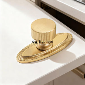 Tradebyd-Tiradores de cajón y tiradores minimalistas de latón macizo para cocina, comedor, armario, duradero y ecológico - Product Image 4