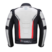 Blouson de moto unisexe GHOST RACING noir et rouge respirant anti-UV à manches longues avec impression réfléchissante coupe-vent toutes saisons