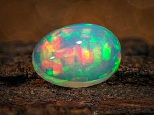 Lot de pierres précieuses d'opale de feu naturelle de Welo de 3,05 carats, pierre de naissance d'octobre éthiopienne blanche, certifiée par un tiers, vente en gros pour bijoux - Product Image 2