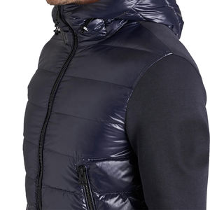 Veste d'hiver matelassée légère la plus vendue pour hommes, logo personnalisé, haute qualité, coupe-vent, respirante, techniques de teinture unie - Product Image 3