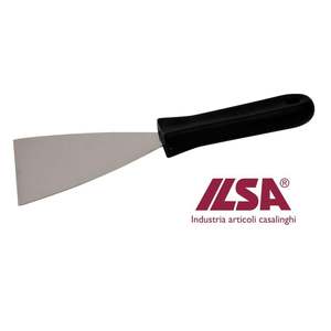 Spatola Triangolare in Acciaio Inox Ilsa 12x10 cm, Utensile Resistente per Cucinare e Cuocere al Forno - Product Image 1