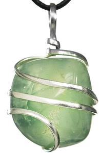 Top vente et meilleur prix sur Soha Agate pierre naturelle Prehnite cristal dégringole pendentifs enroulés de fil pour cadeau et bijoux en vente - Product Image 2