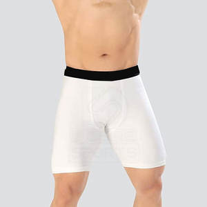 Shorts de compression pour hommes, légers, au design optimal, pour la course à pied et la gym, avec contraste de couleurs, personnalisables. - Product Image 3