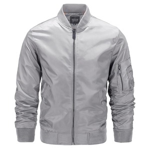 Custom <b>Slim</b> <b>Fit</b> <b>Jacket</b> High Street Style Satin Bomber with Zip-up Rib Stand Winter Coated Advertising Design - Product Image 5